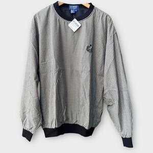 VTG‎ La Mode Active Sportswear Pullover Jacket Houndstooth Golf Mens Large